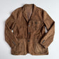 Polo Ralph Lauren (46R) Half-Norfolk Reverse Suede Leather Brown Sport Coat