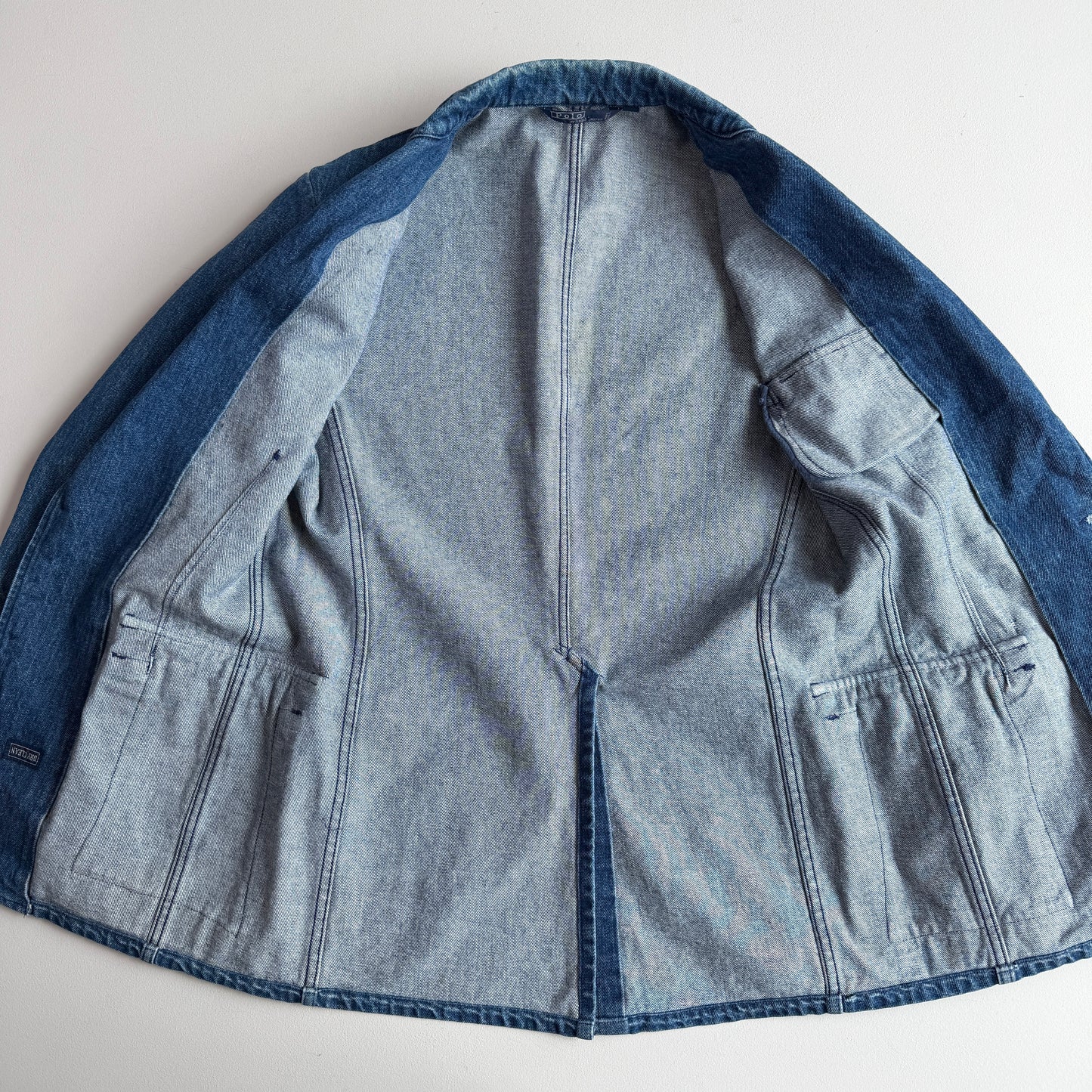 VNTG Polo Ralph Lauren (40) Indigo-Dyed Denim Western Sports Jacket