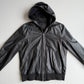 rag & bone (L) Glove Soft Lamb Leather Hooded Black Jacket