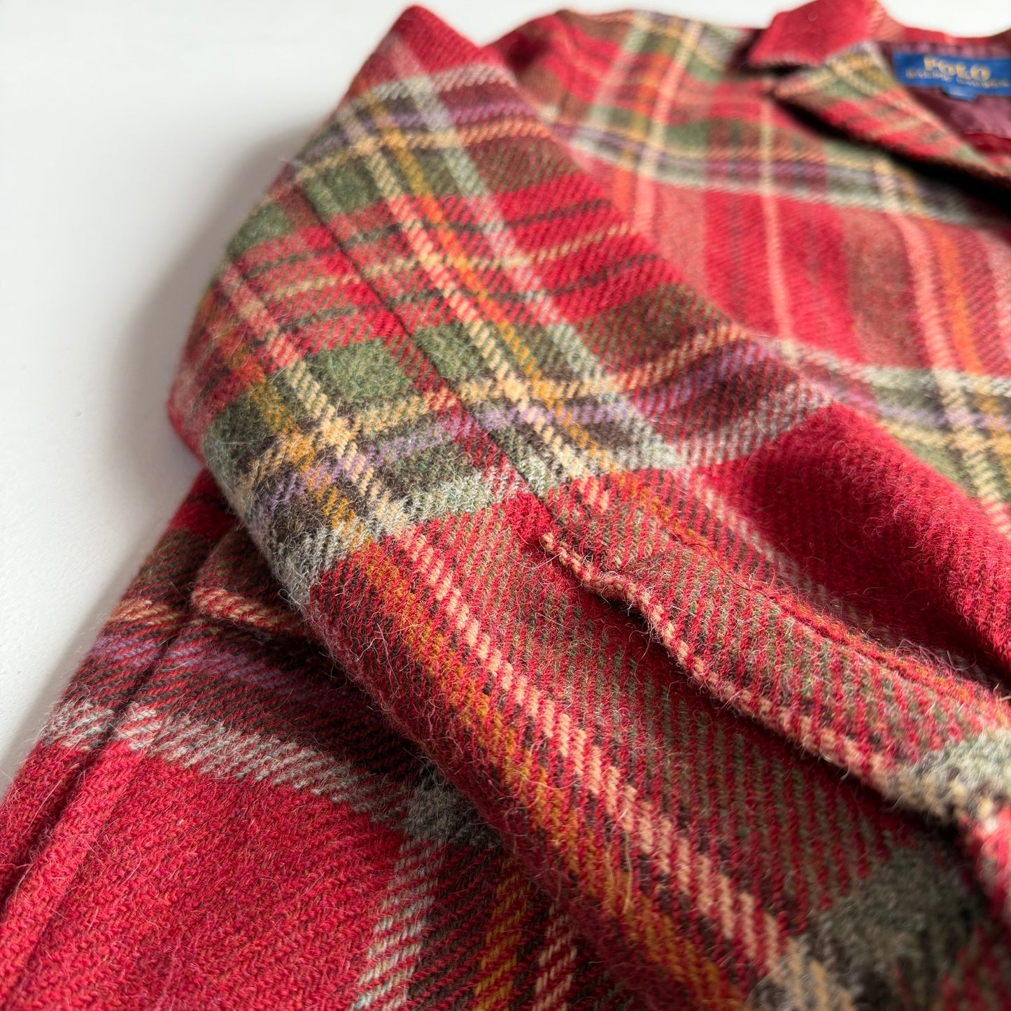 Polo Ralph Lauren (44R) Tartan Wool/Alpaca Unstructured Tweed Sport Coat