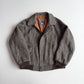 VNTG Burberry (XL) Tweed Melange Wool Raglan Sleeve Bomber Jacket
