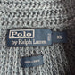 VNTG Polo Ralph Lauren (XL) Slate Blue 100% Linen Cardigan Sweater