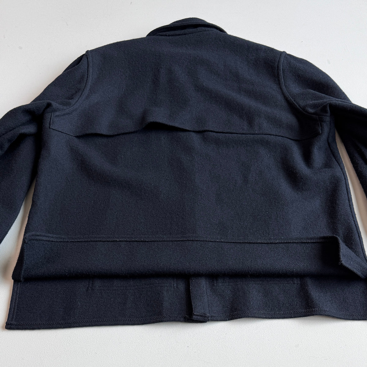 MINT! Filson (2XL) Navy Blue Wool Mackinaw Style 95 Cape Coat