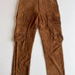 Polo Ralph Lauren (32x30) Suede Leather Cargo Motorcycle Tawny Brown Pants