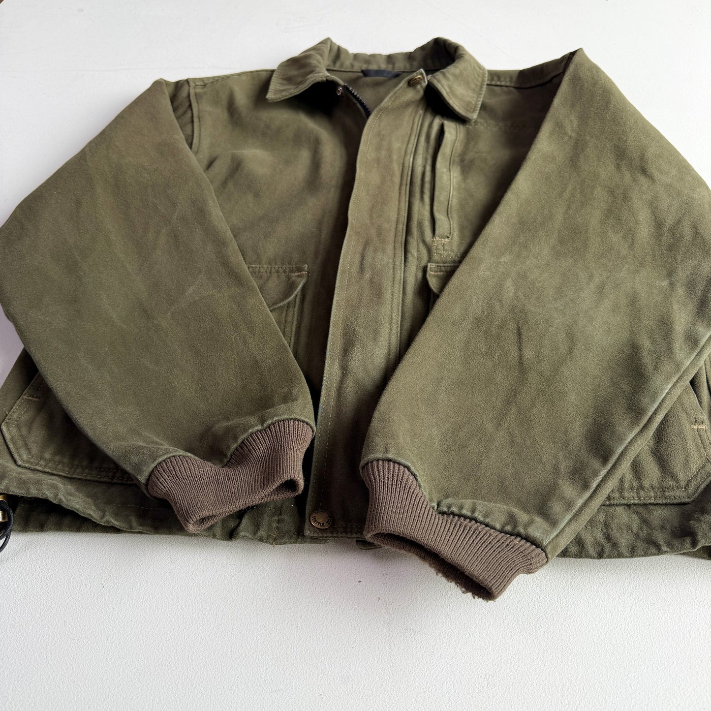 Filson (M) Forest Green Moleskin Cotton Workwear Jacket