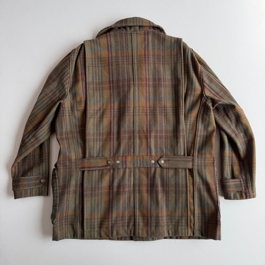Filson (L) Yukon Wool Plaid Shooting Cruiser Mackinaw Coat