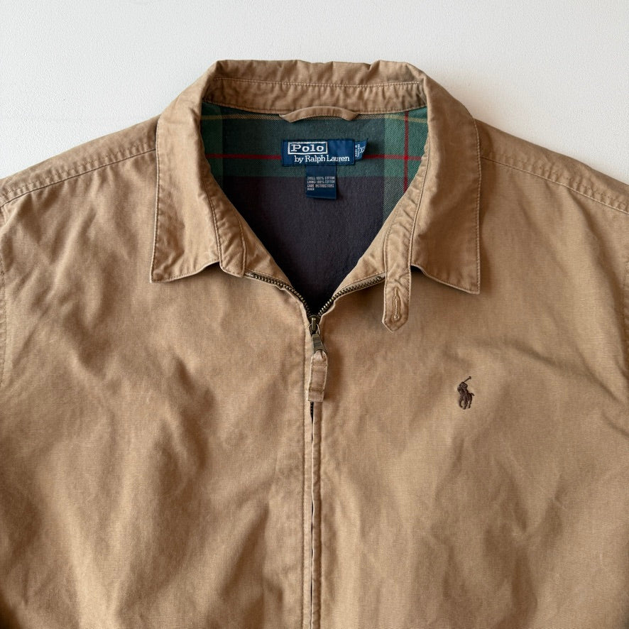 VNTG Polo Ralph Lauren (XL) Canvas Flannel Lined Ribbed Jacket