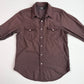 RRL Ralph Lauren (L) Plum Pearl Snap Dyed Western Shirt