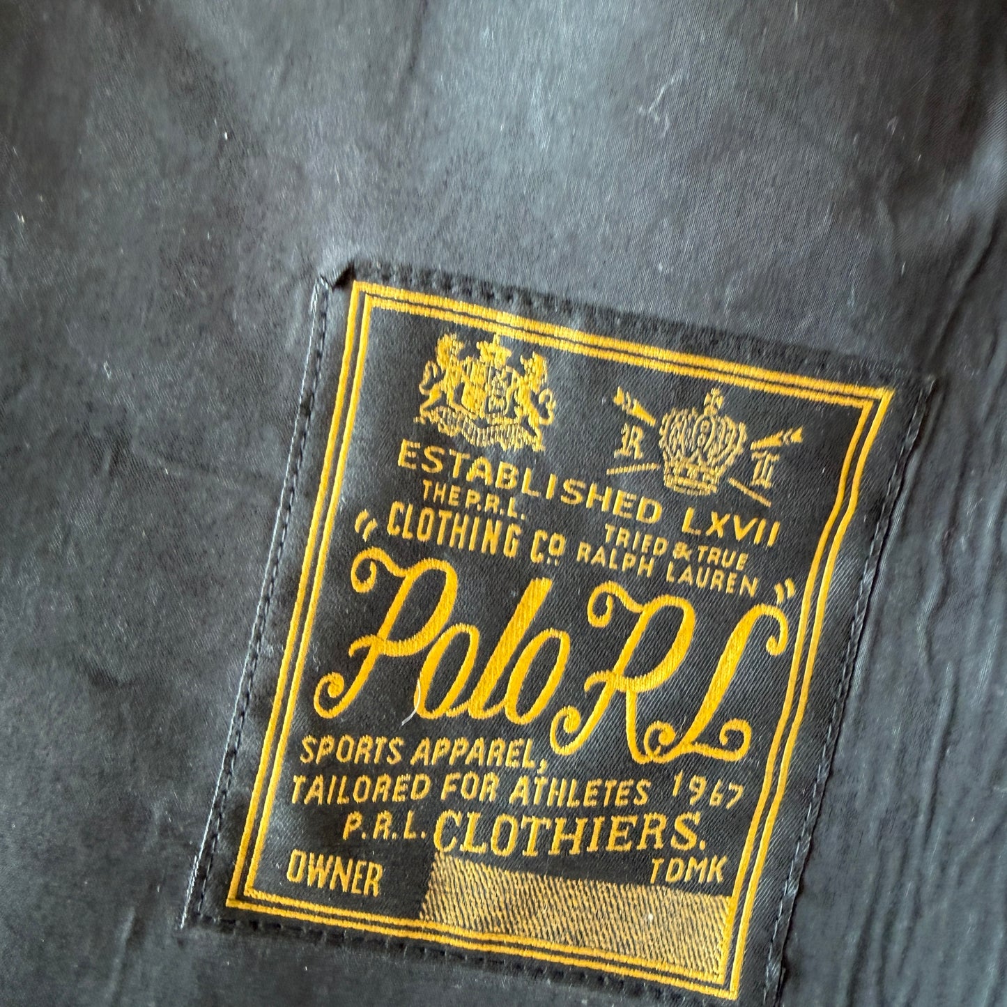 Polo Ralph Lauren (L) Leather Fireman Lobester Claw Coat