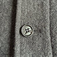 Burberry (48IT) 100% Wool Tweed Charcoal Military Button Jacket