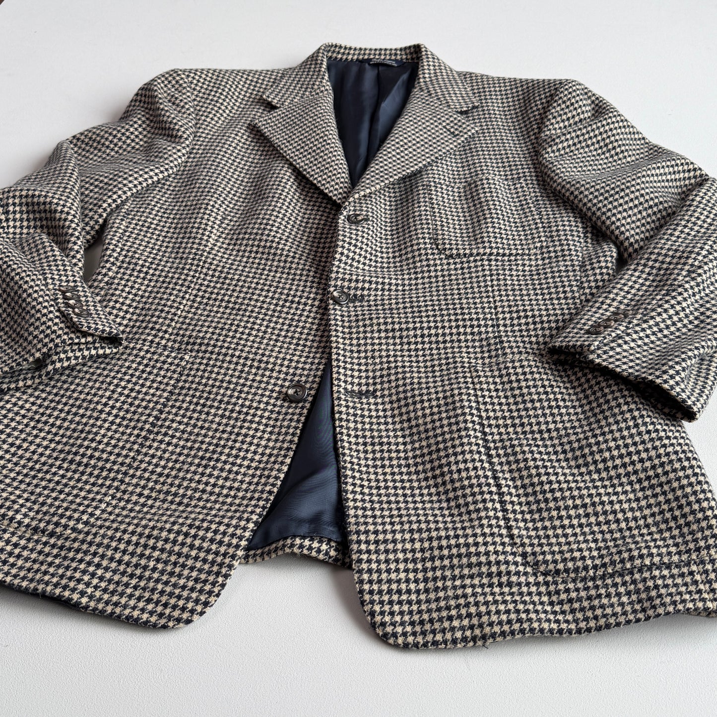 VNTG Ralph Lauren (Pre-Purple Label) 46R Wool Houndstooth Sport Coat