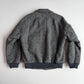 VNTG Burberry (36 / M) Tweed Wool Gray Raglan Sleeve Jacket