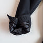 NWT Dolce & Gabbana (50IT / 40R) Black Wool Blend Peak Lapel Topcoat