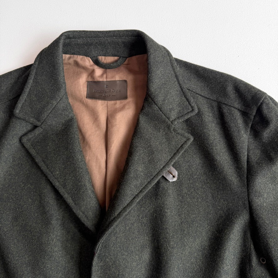 Ermenegildo Zegna (M) "Soft" Loden Green Wool/Cashmere Sport Jacket