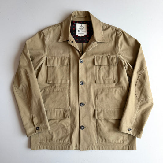 Private White VC / Drake's Collab (6 / XL) Khaki Cotton Workwear Jacket