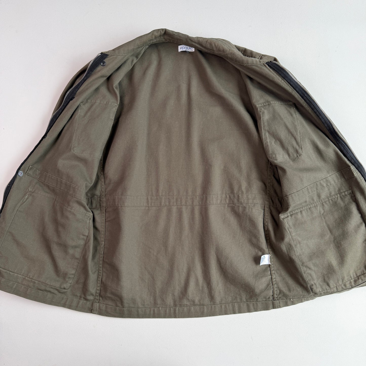 Epaulet New York (XL) Olive Green Canvas Military Field Jacket