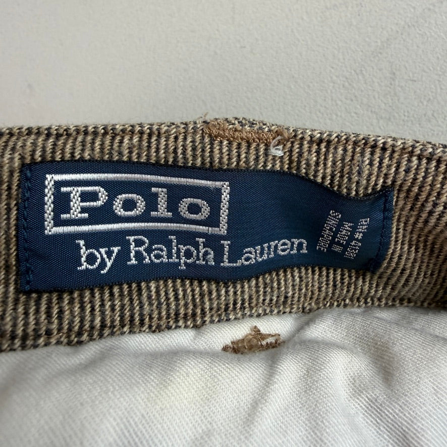VNTG Polo Ralph Lauren (36x33) Taupe Cotton Twill Cargo Utility Pants