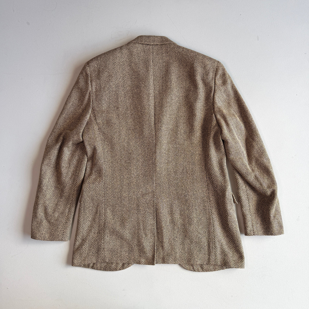 NWOT Polo Ralph Lauren (40R) 100% Silk 3-2 Roll Tweed Herringbone Sport Coat