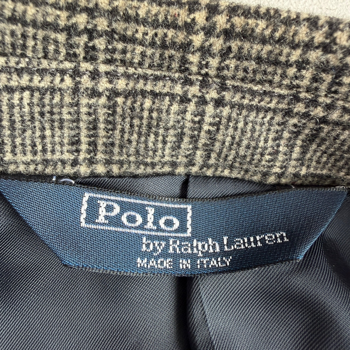VNTG Polo Ralph Lauren (42R - 34x30) Wool Flannel Glen Check Three-Piece Suit
