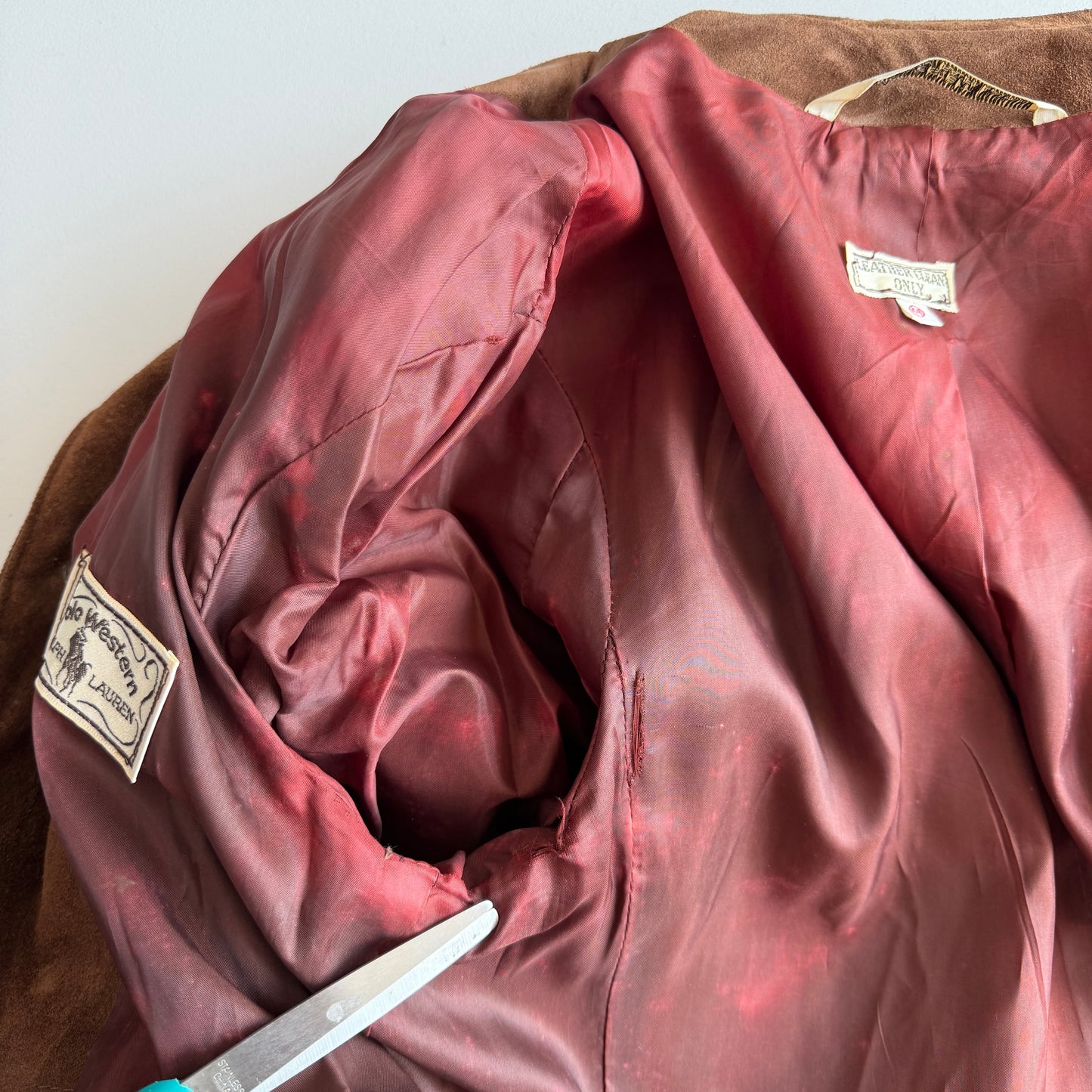 VERY OLD Ralph Lauren Polo Western (40/42) Suede Leather Fringe Western Jacket