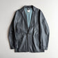 Dolce & Gabbana (50IT) Slate Blue/Teal Leather Single Button Sport Coat