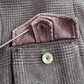 Boglioli (54IT / XL) 100% Cashmere Glen Plaid Maroon Field Jacket