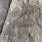 Ralph Lauren Purple Label (L) Olive Green/Brown Goat Suede Leather Shirt