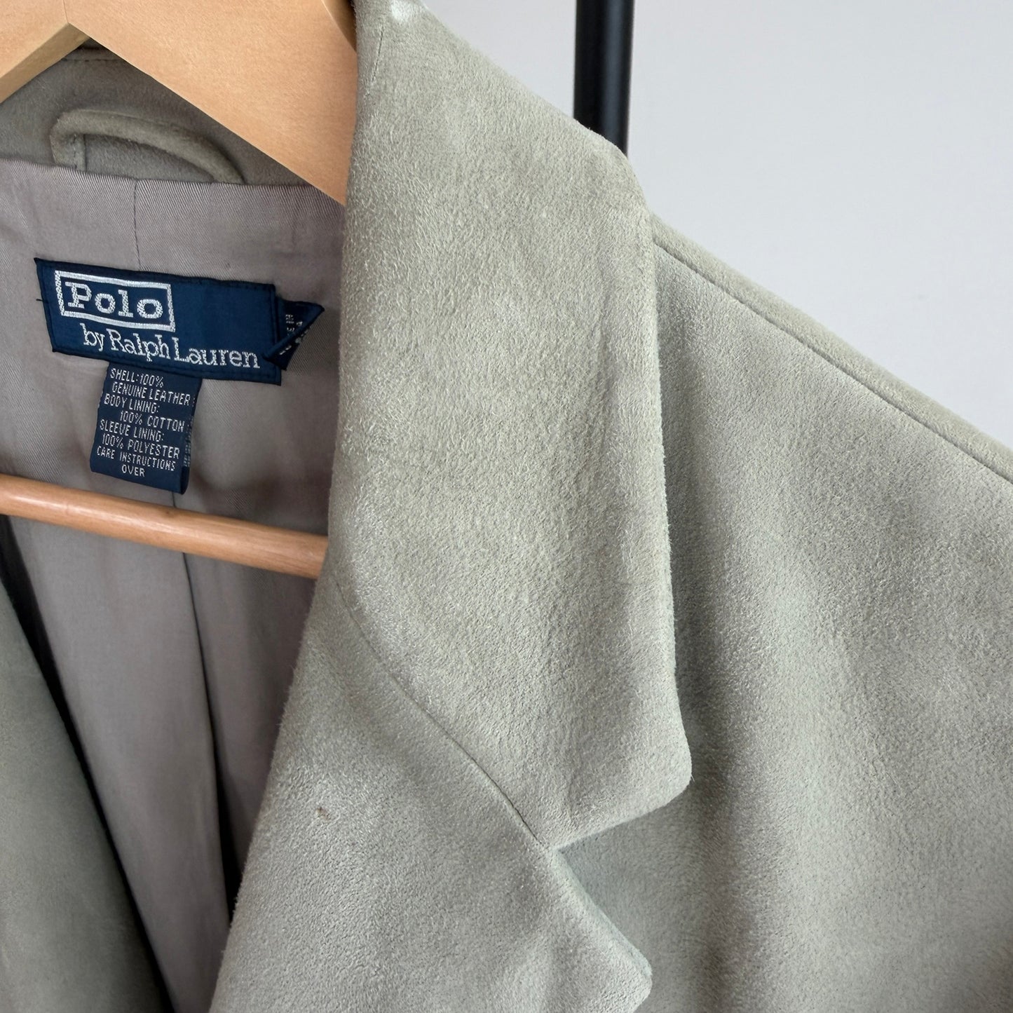 Polo Ralph Lauren (L / 42L) Sage Suede Leather Heavy Western Sport Coat