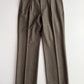 VNTG Polo Ralph Lauren (37x34) Wool Flannel Pleated Olive Trousers Pants