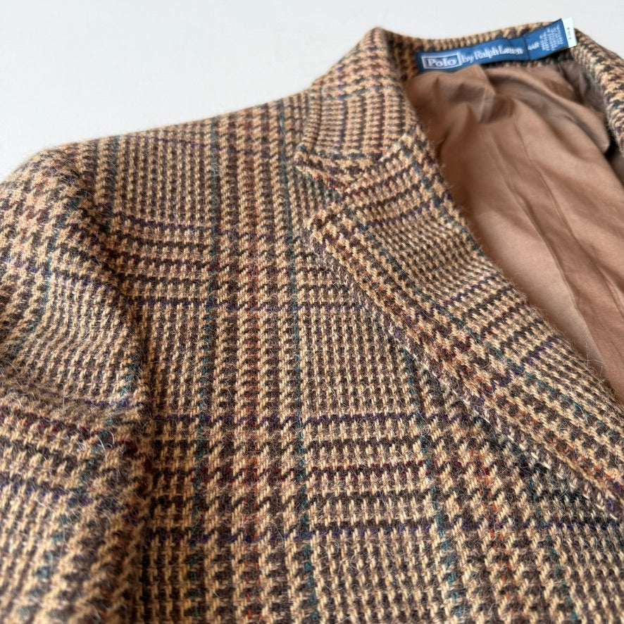NWOT Polo Ralph Lauren (44R) Prince of Wales Wool Tweed Sport Coat