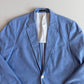 J.Press (44L) Sky Blue Chambray 3/2 Roll Lightly Structured Sport Coat