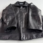 Giorgio Armani (42 /44) Black Glove Soft Lambskin Leather Coat