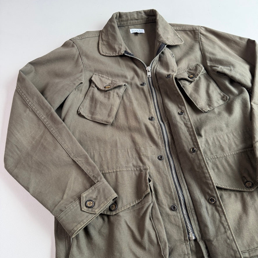 Epaulet New York (XL) Olive Green Canvas Military Field Jacket