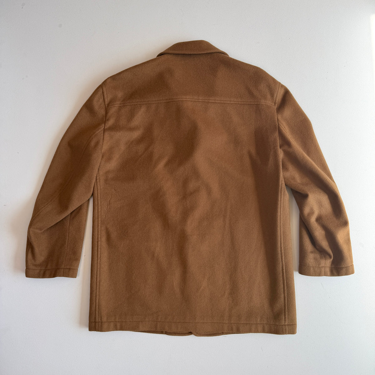 Ermenegildo Zegna (48IT / S) 100% Cashmere Tawny/Burnt Orange Flannel Car Coat