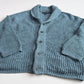 VNTG Polo Ralph Lauren (XL) Slate Blue 100% Linen Cardigan Sweater