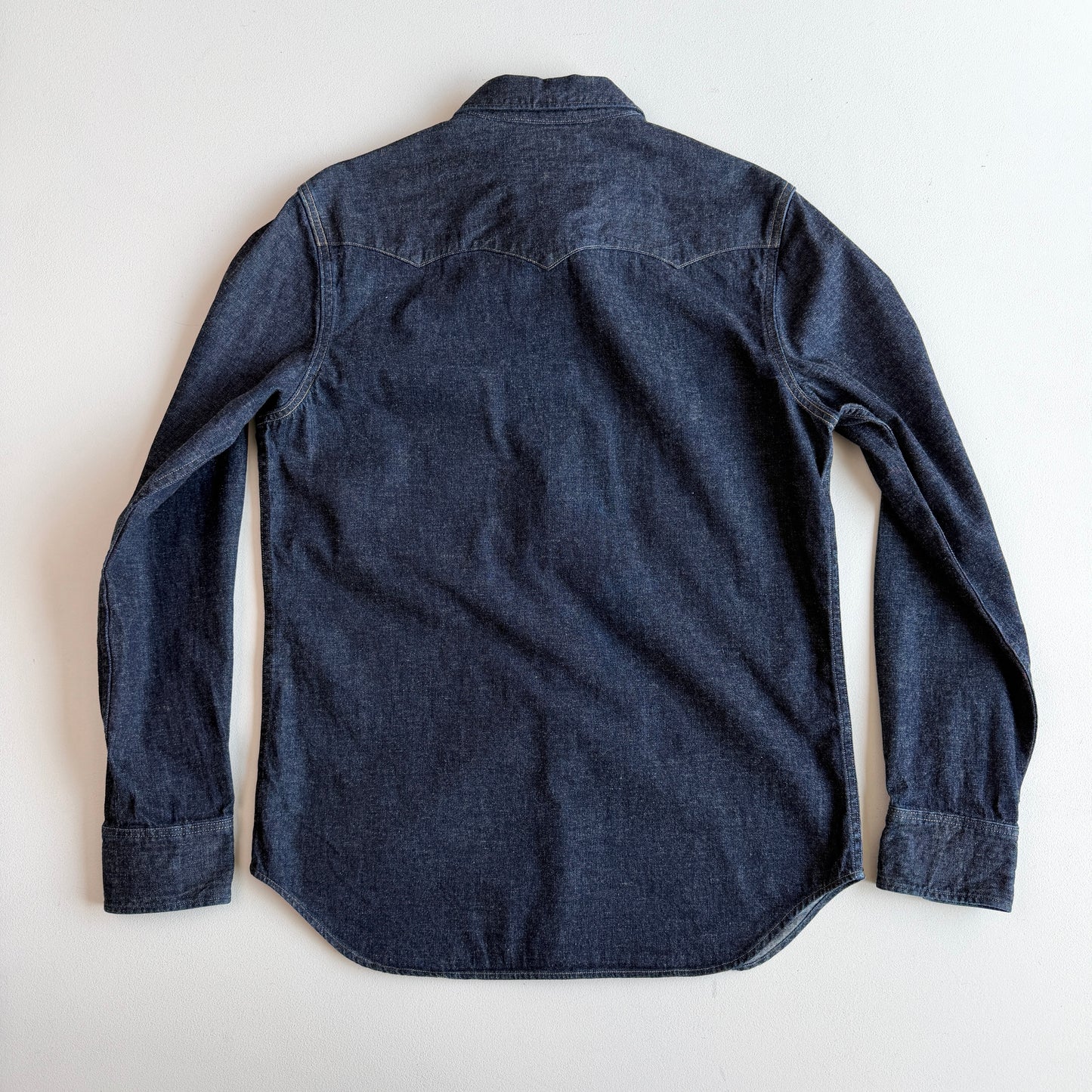 RRL Ralph Lauren (M) Denim Indigo Pearl Snap Western Shirt
