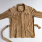 Polo Ralph Lauren (XL) Suede Leather Safari Belted Tan Jacket Coat