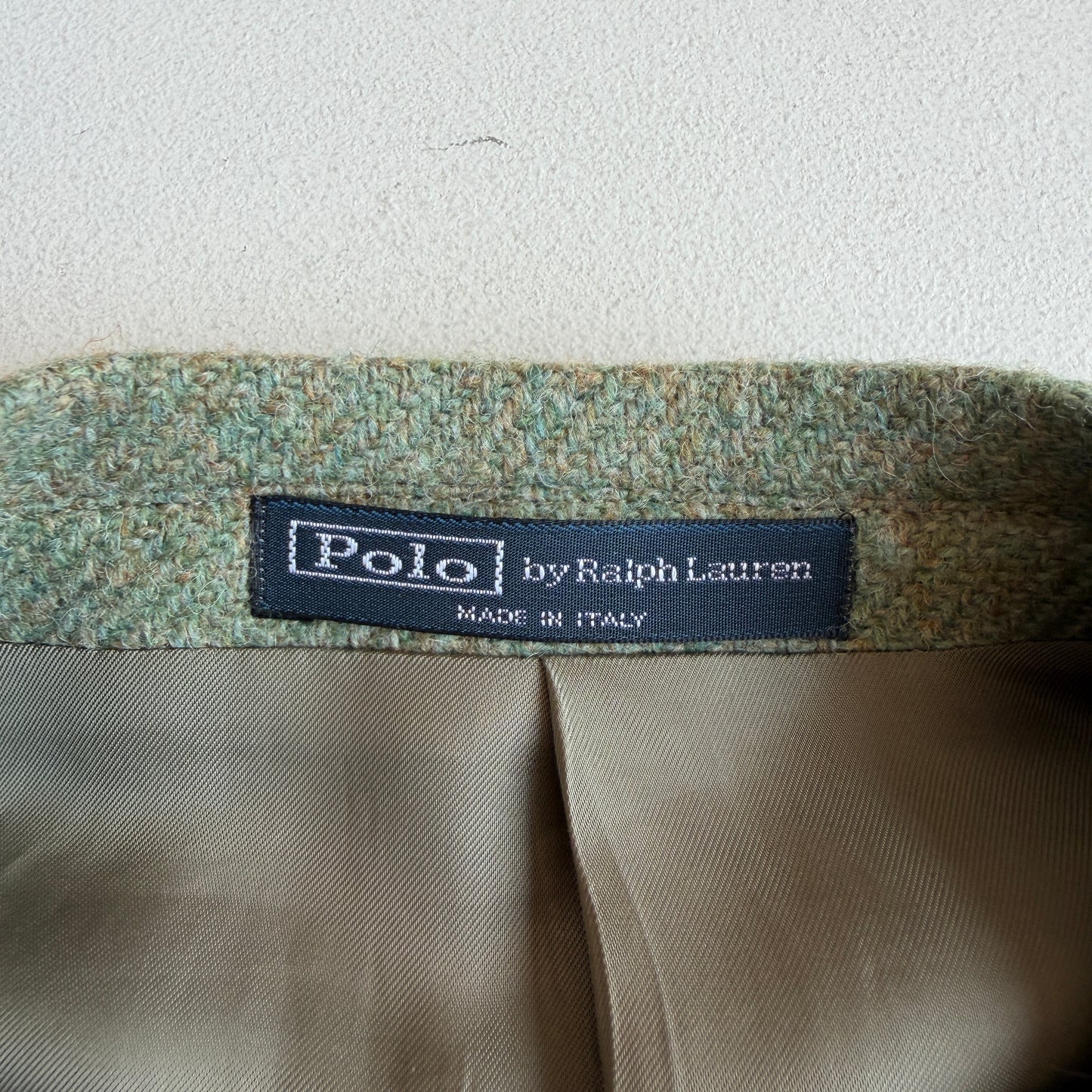 Polo Ralph Lauren (40L) Mint Green Melange Wool Sport Coat