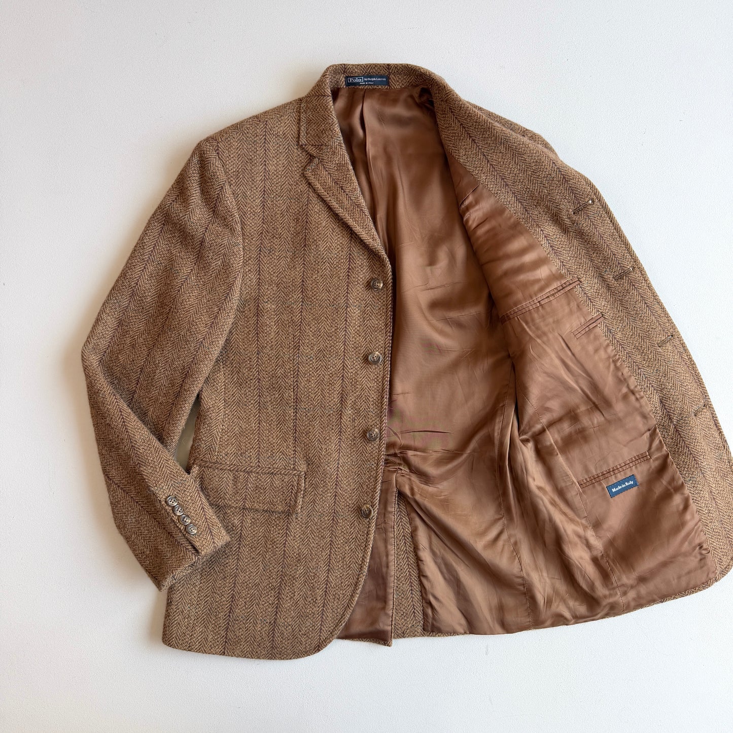 Polo Ralph Lauren (40R) Wool/Alpaca 4-Button Tweed Over Check Sport Coat