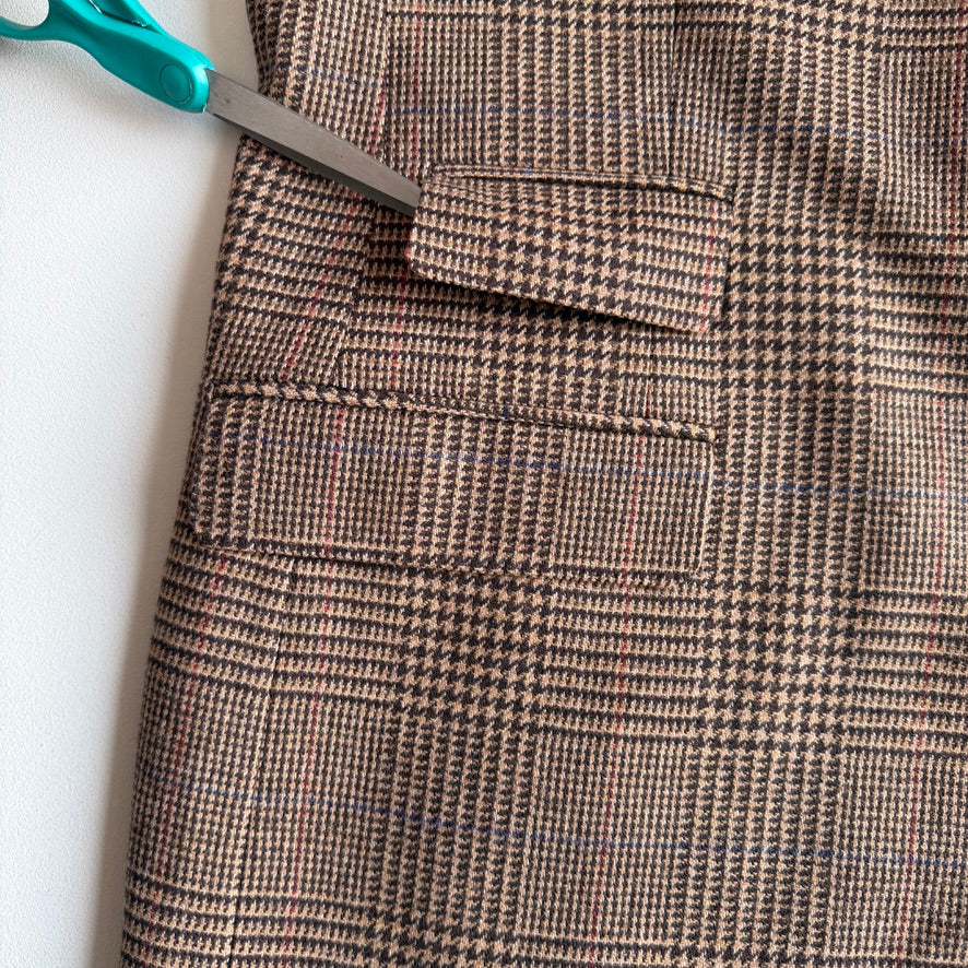 NWOT Polo Ralph Lauren (46L x 38L) Wool Glen Plaid Blue/Rust Check Suit