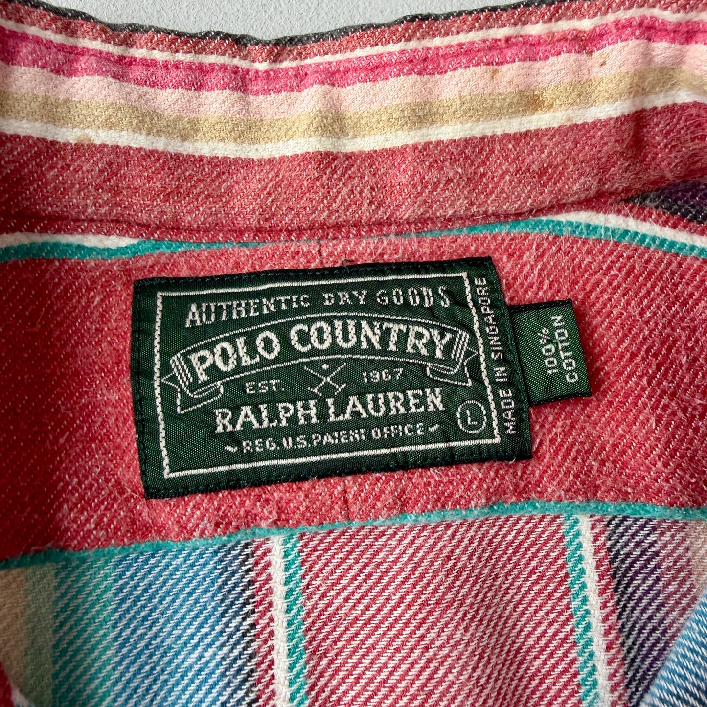 VNTG Ralph Lauren Polo Country (L) Southwest Blanket Cotton Shirt