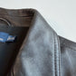 Polo Ralph Lauren (2XL) Black Leather Half-Norfolk Sport Field Coat