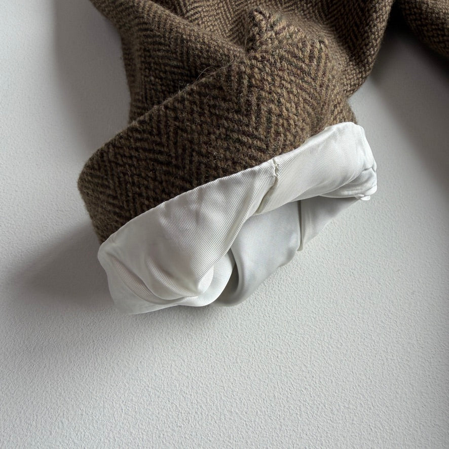 Polo Ralph Lauren (46L, XL) Olive Herringbone Wool Hacking Jacket