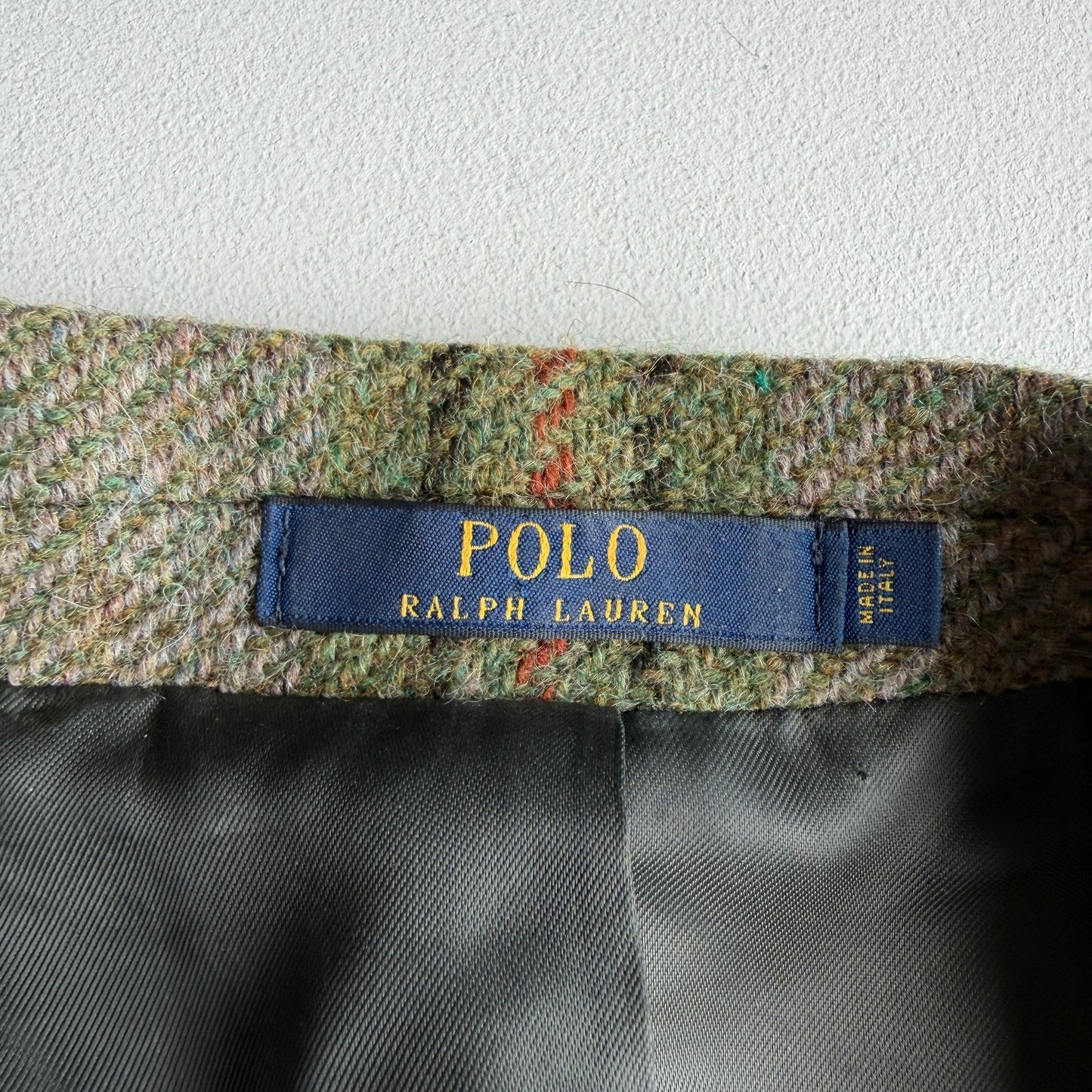 Polo Ralph Lauren (46R) Wool/Alpaca Tweed Plaid Unstructured Green Sport Coat