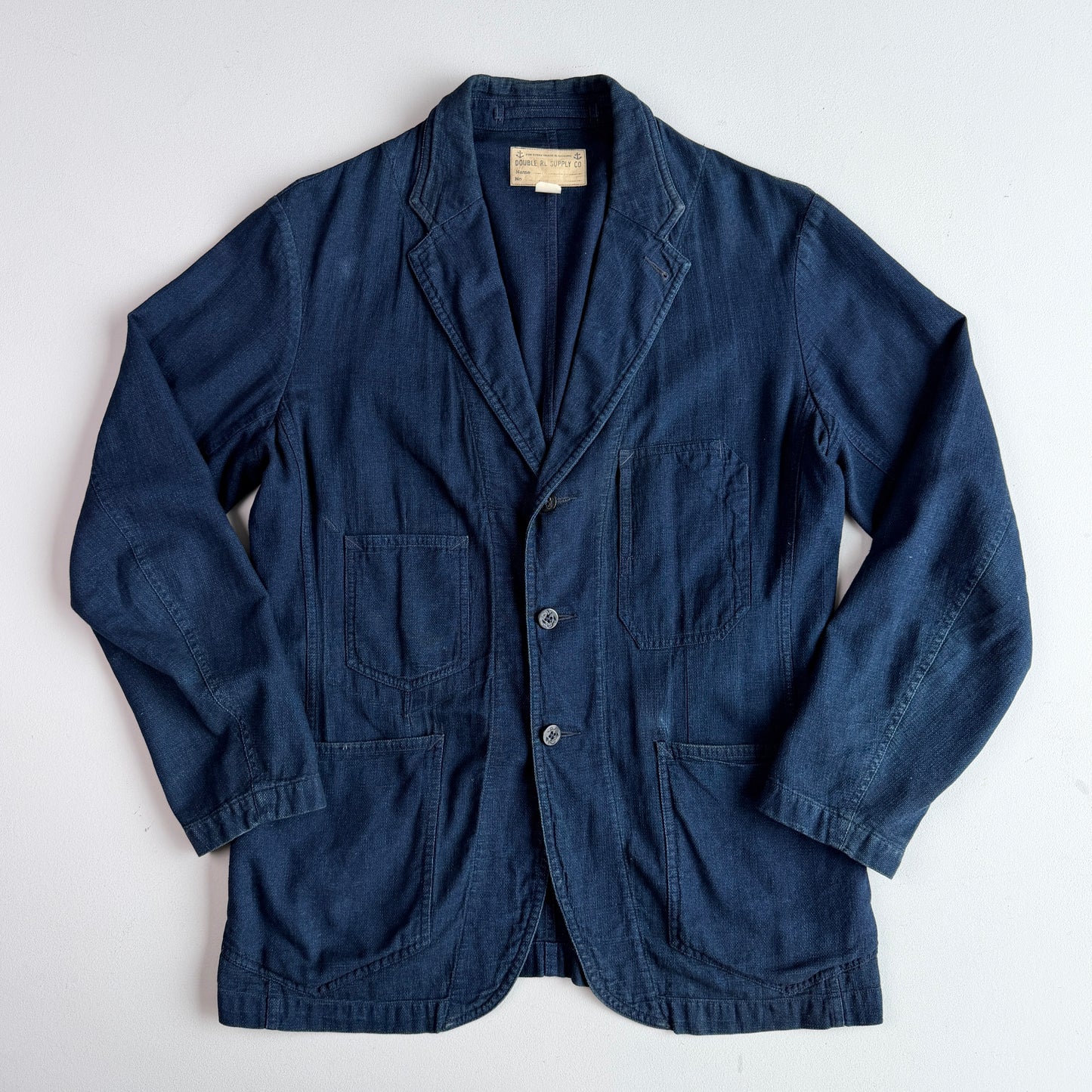 RRL Ralph Lauren (M) Indigo Dyed Cotton Naval Sport Chore Coat