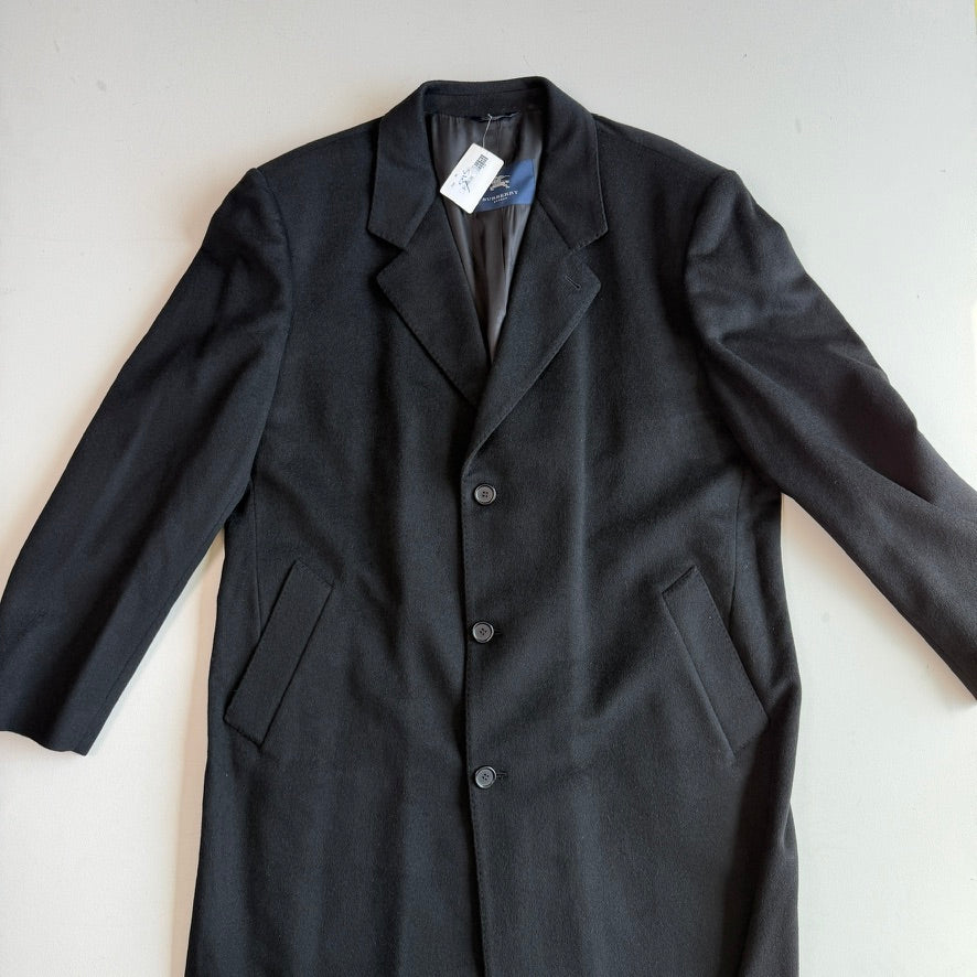 NWT Burberry (48L / 58L) 100% Cashmere Black Overcoat