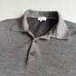 Brioni (50IT) Gray Wool Knit Collared Button Pullover Sweater