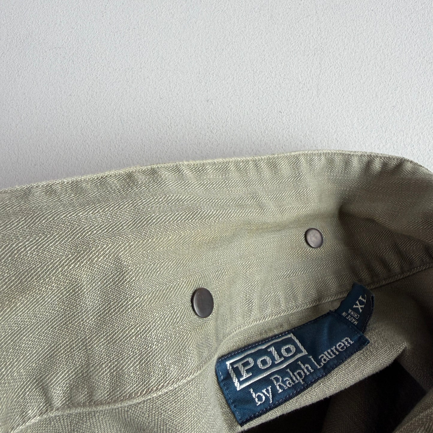 Polo Ralph Lauren (XL) WWII Military Herringbone Sage Cotton Fatigue Jacket