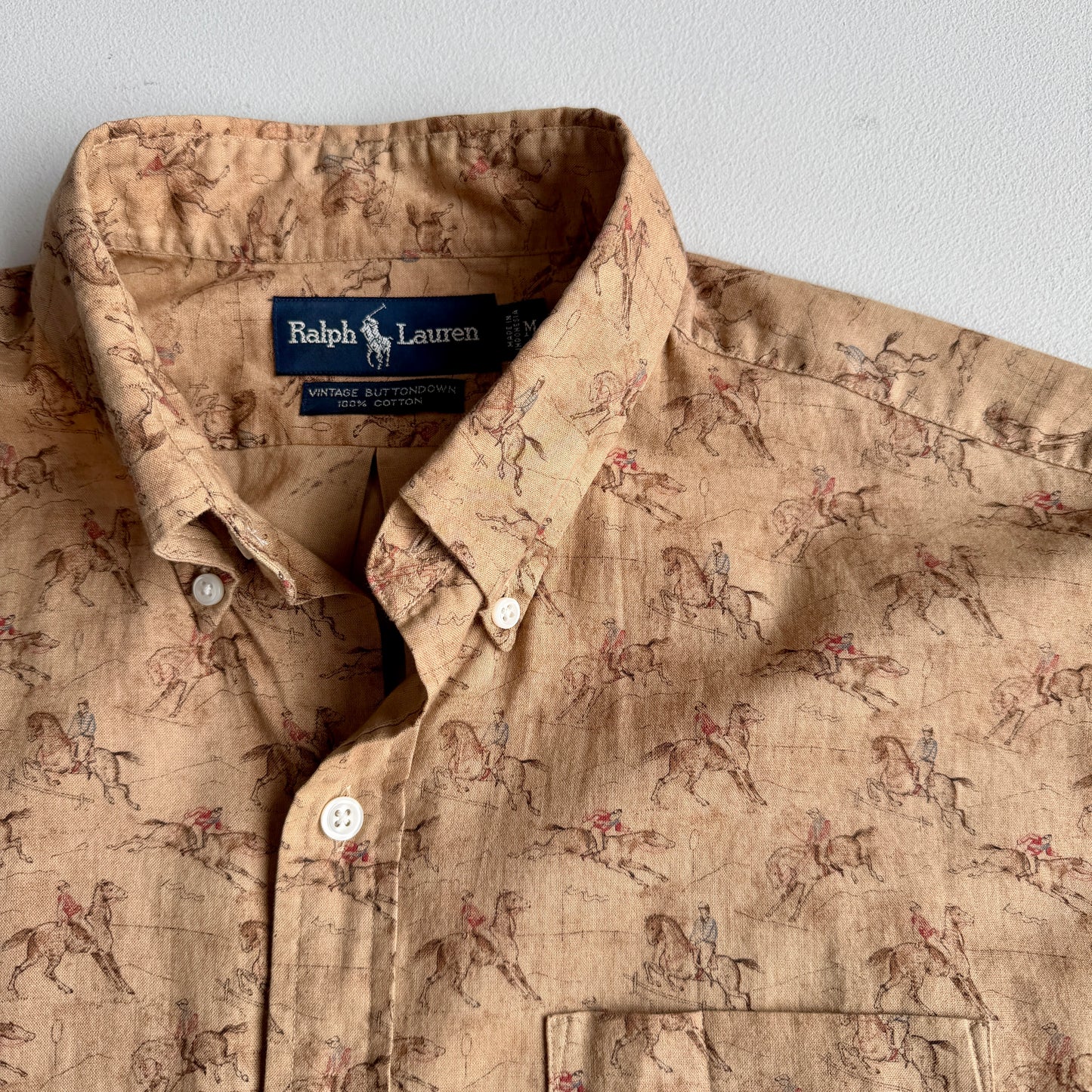 Polo Ralph Lauren (M) Equestrian Cotton Poplin Button Down Shirt