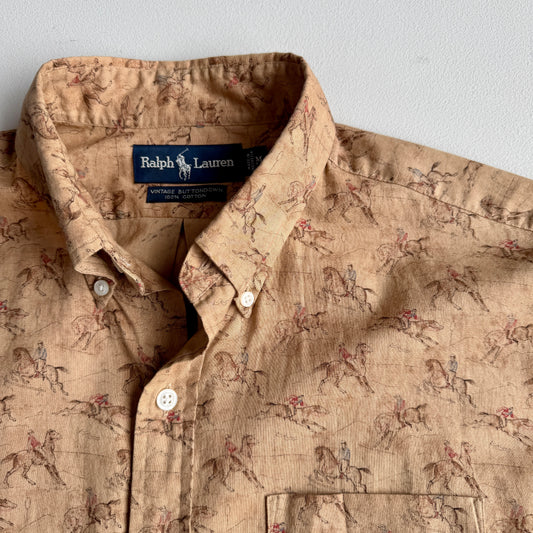 Polo Ralph Lauren (M) Equestrian Cotton Poplin Button Down Shirt